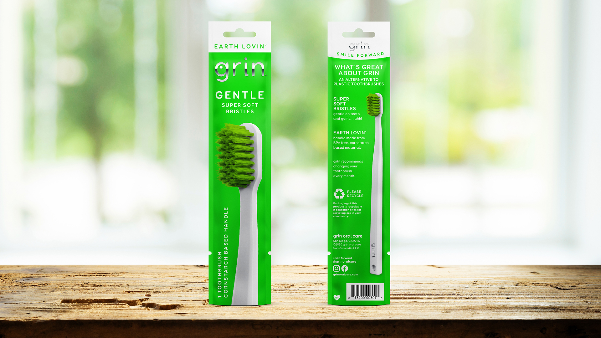 Grin Oral Care Gentle Toothbrush Photography
