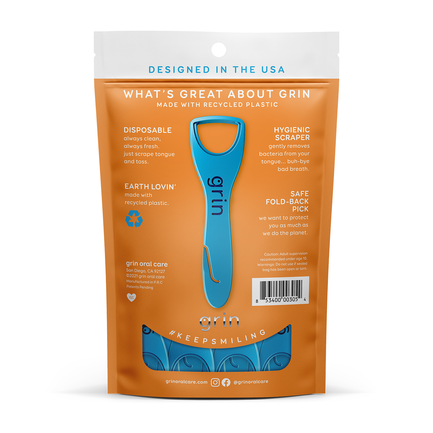 Grin Oral Care Tongue Cleaner