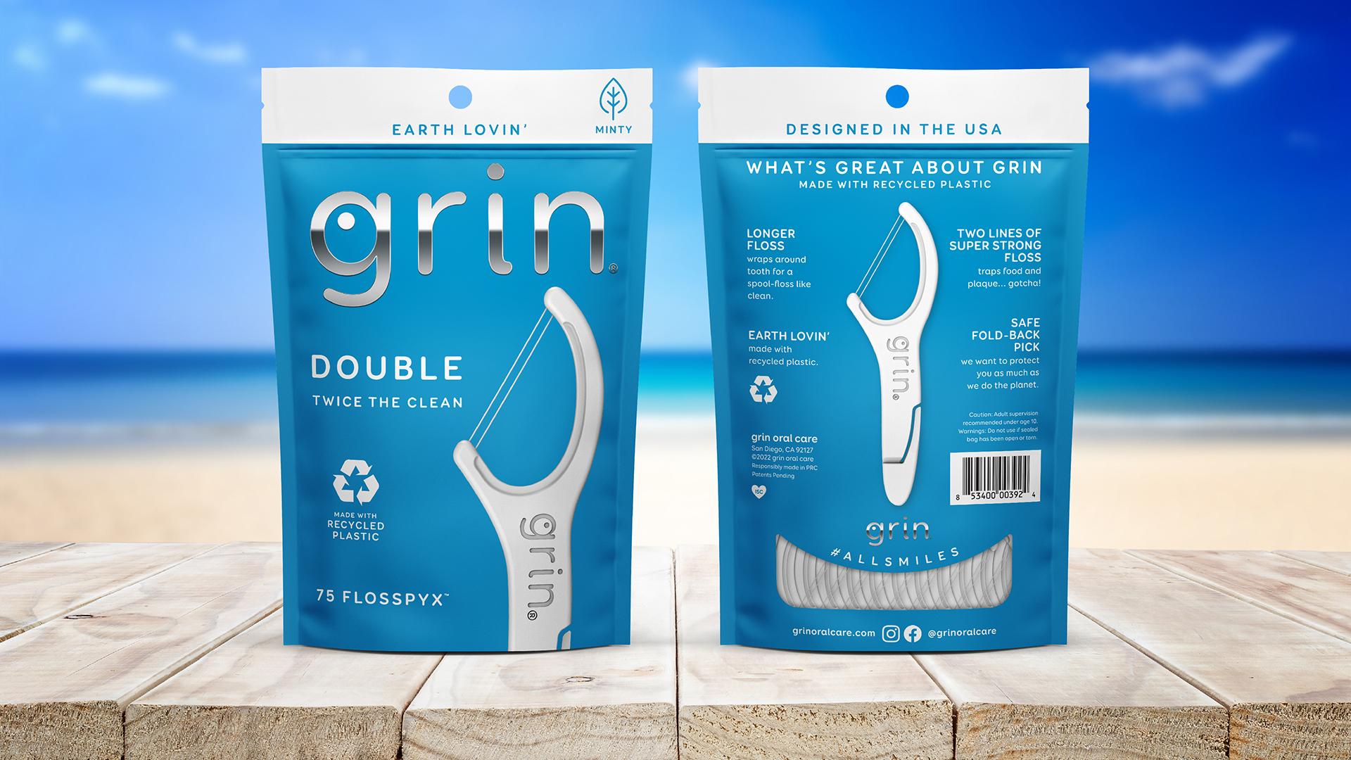 Grin Oral Care Double Flosspyx™  Photography