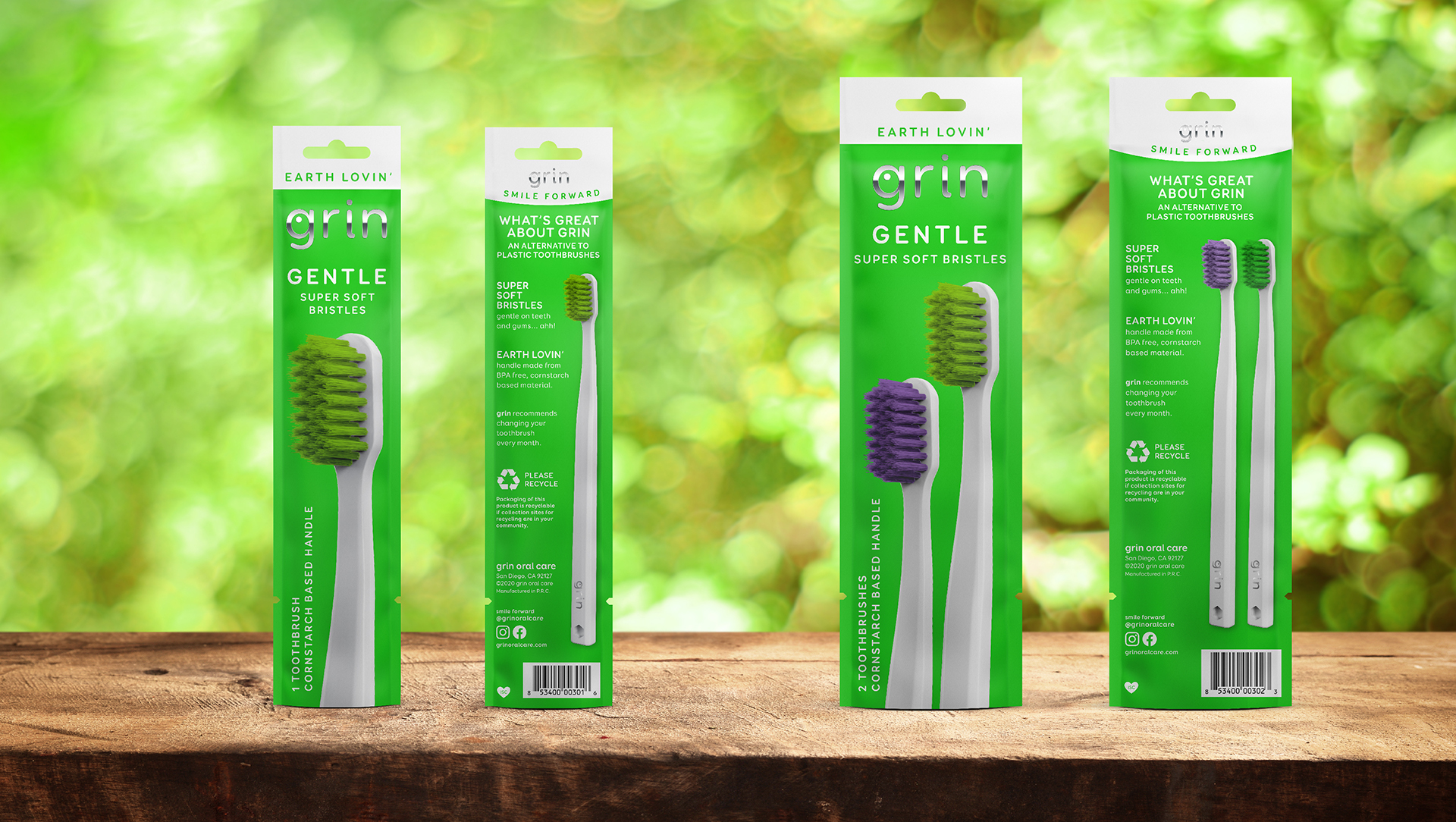 Grin Oral Care Gentle Toothbrush Photography