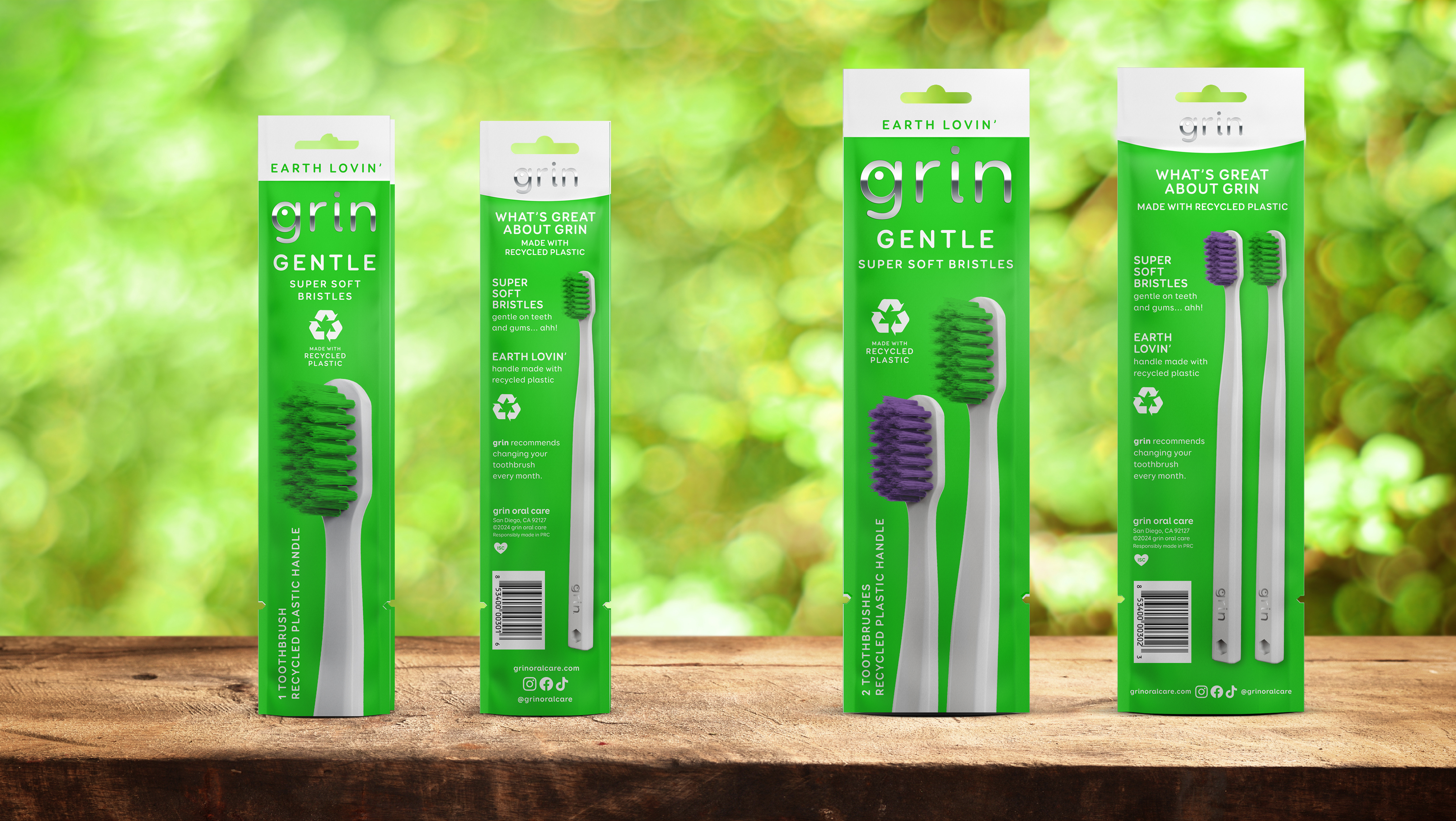 Grin Oral Care Gentle Toothbrush Photography