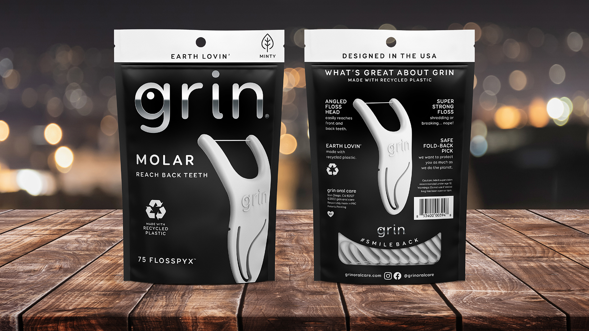 Grin Oral Care Molar Flosspyx™  Photography