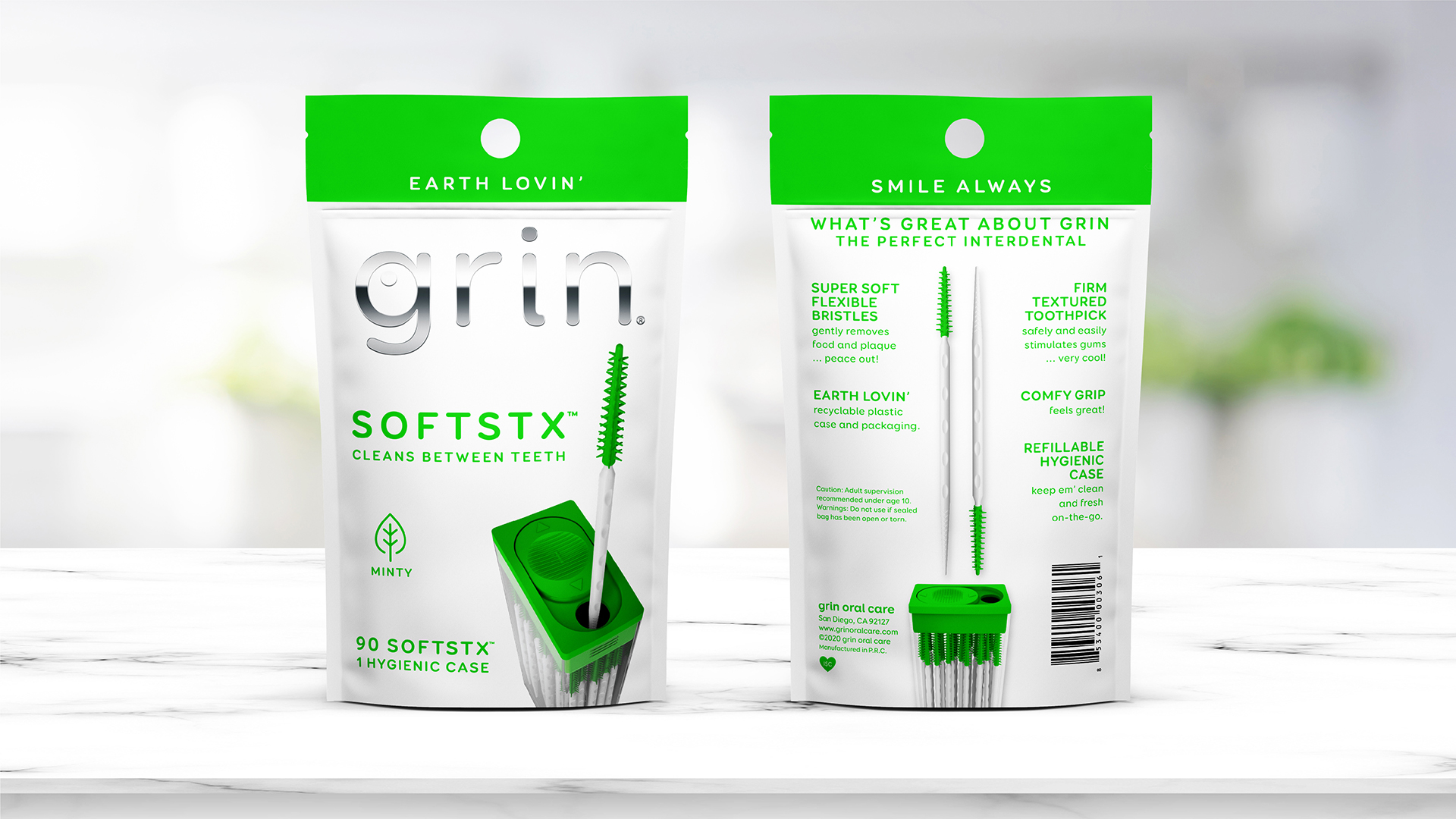 Grin Oral Care Minty Softstx™  Photography