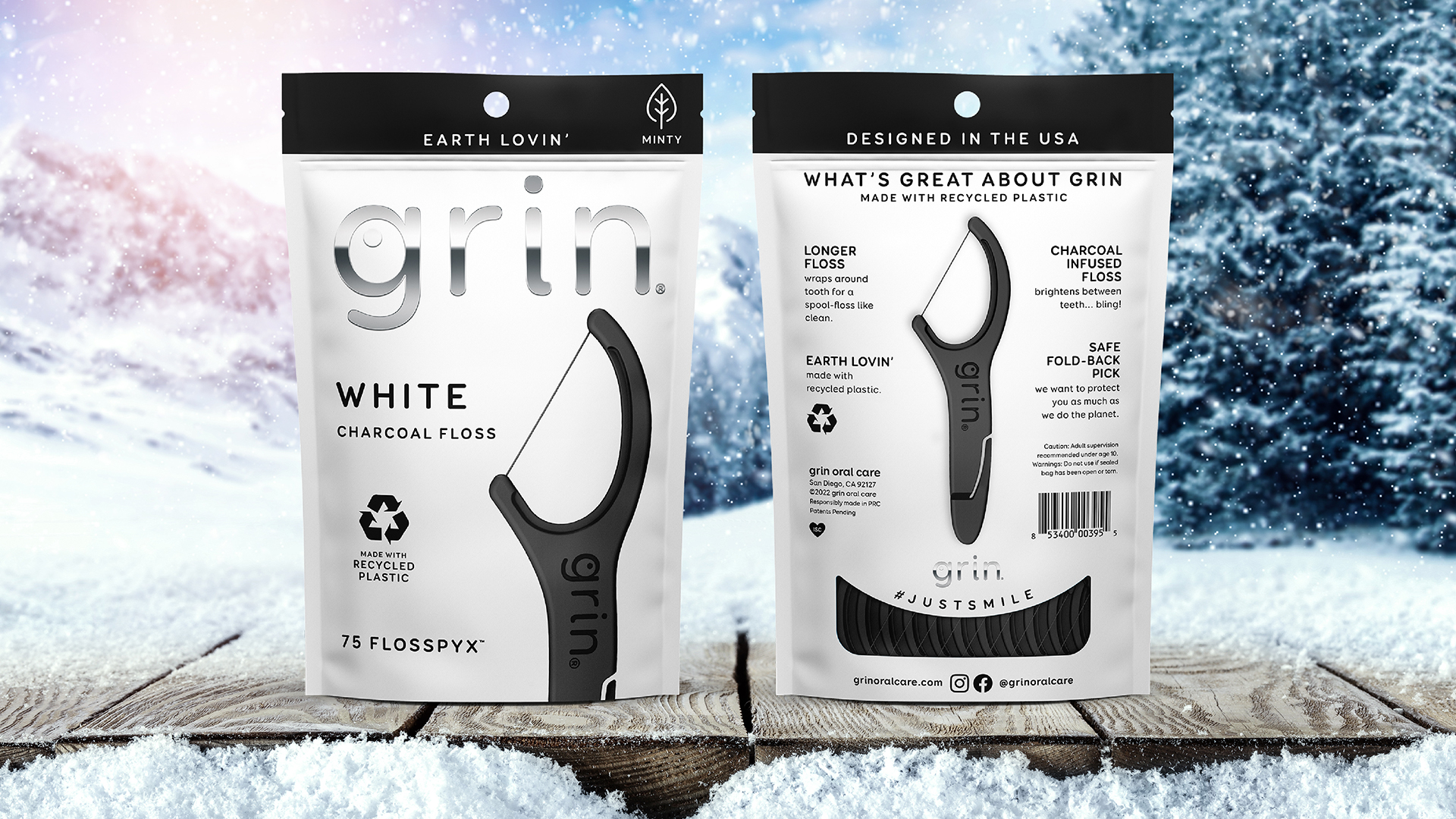 Grin Oral Care White Flosspyx™  Photography