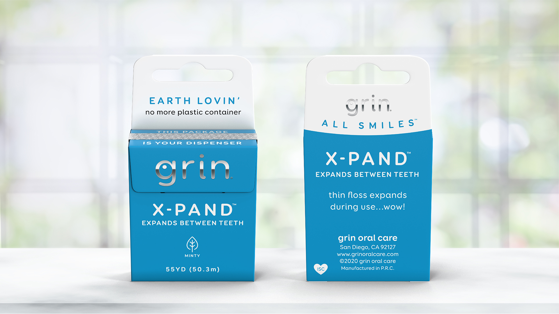 Grin Oral Care X-Pand Floss Box Photography