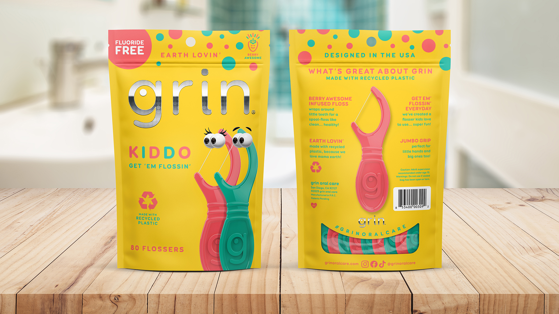Grin Oral Care Kiddo Flossers Photography